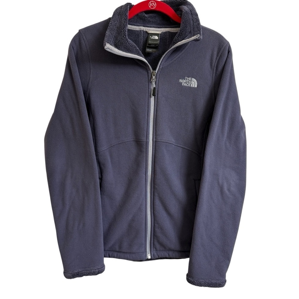 The North Face Morning Glory Fleece Lined Full Zip Jacket Womens Size S Purple